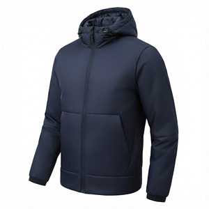 Softshell Homme Personnalisé Hiver Décontracté Col Montant Zippé Couleur Unie Imperméable Respirant Coupe-Vent Séchage Rapide Écologique - Product Image 3