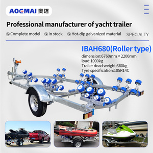 Roues à ballons double essieu AOEMAI de haute qualité, 40 pieds, en caoutchouc, pour <span class=keywords><strong>remorque</strong></span> de <span class=keywords><strong>bateau</strong></span> - Product Image 1