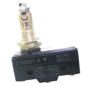 Interruptor de límite SPDT de alta calidad, 16A, 250V, Z-15GQ21-B, tipo émbolo