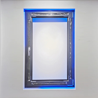 Ventanas y Puertas Corredizas de Triple Vidrio Personalizadas, Ventana Moderna de UPVC para Cocina y Uso Exterior, Ventanas de Vidrio Templado