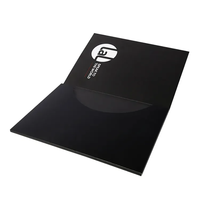 Carpeta de presentación A4 personalizada, Archivo Comercial de cartón impermeable con encuadernación de folletos plegados de papel recubierto en superficie