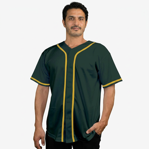 Men's Baseball Jersey Button Down Premium Hip Hop T Shirts Sports Uniform - Product Image 1