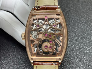 นาฬิกาอัตโนมัติคุณภาพสูงระดับพรีเมียม ดีไซน์หรูหรา หน้าปัดเรืองแสง ตัวเรือนทรงรี สายหนัง PU สไตล์สปอร์ต พร้อมปฏิทิน ฟูลฮิปฮอป - Product Image 5