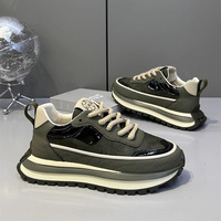 Sneakers décontractées de luxe pour hommes, conçues par des designers, légères, à semelle épaisse, hautement élastiques et à semelle souple, pour l'automne