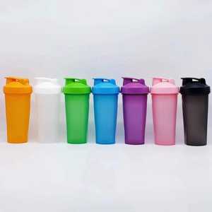 كوب خلط محمول مانع للتسرب بسعة 400 و600 مل مع مقياس لمسحوق البروتين، كوب للشرب المباشر - Product Image 2