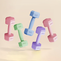 Mancuernas Hexagonales Recubiertas de PVC, Rellenas de Cemento, Diseño Compacto, Fácil Almacenamiento, Pesas Ligeras para Gimnasio en Casa, Fitness y Ejercicio Corporal