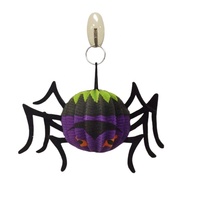 Peluche de 10cm Halloween Fantôme Zombie Personnalisable Noir Araignée Citrouille Visage Grands Yeux Injectés de Sang PP Coton