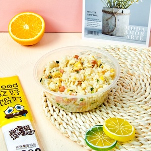 280 ml pp tek kullanımlık çorba kasesi küçük yuvarlak konteyner mini çorba kapaklı bardak çorba sosu daldırma sos contorno yan yemekler - Product Image 3