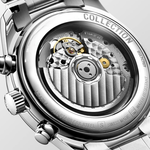 Reloj Mecánico Automático Cronógrafo Clásico con Correa de Acero Inoxidable para Hombre Longinesing - Product Image 5