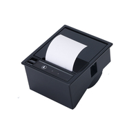 Impresora Térmica de Recibos Integrada HSPOS QR74 de 58 mm, Cortador Automático, 100 mm/s, RS232, USB, DC12V, 139x67 mm, para Kiosco, Máquina Expendedora, Punto de Venta