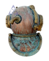 Casque de plongée en aluminium poli, modèle de plongée marine profonde pour la décoration de la maison, 100% fait main