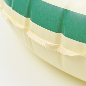 Anello Gonfiabile da Nuoto per Bambini Mingyuan, Stile Danese Retrò a Righe, Verde Oliva, in PVC Ecologico Rinforzato - Product Image 4