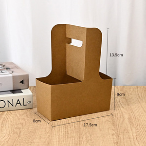 Portavasos Desechables de Papel para Café JN, Portavasos para Llevar de 2/4 Vasos para Cafetería y Restaurante - Product Image 2