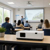 Projecteur professionnel CAAVITS 4300 lumens 1280x800 3LCD pour l'éducation, les salles de classe, les écoles, les centres de formation