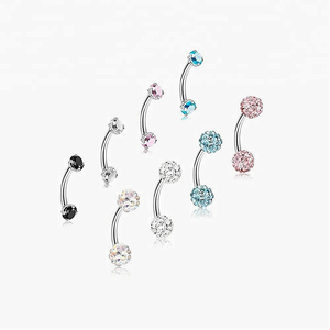 Anillo <span class=keywords><strong>de</strong></span> Ceja Falso <span class=keywords><strong>de</strong></span> Acero Inoxidable <span class=keywords><strong>de</strong></span> 16G, Anillo <span class=keywords><strong>de</strong></span> Labio, Joyería para Piercing Corporal - Product Image 2