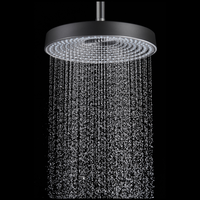 Ensemble de douche mural encastré noir mat chaud/froid, le plus vendu, pour hôtel