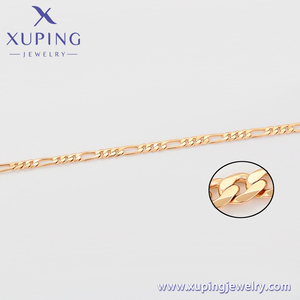 X000716723 Joyería Xuping Collar de Moda Sencillo Color Oro 18K Elegante, Cadena Simple para Mujer - Product Image 2