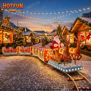 Train de Noël à prix d'usine, manège de parc d'attractions, mini-train sur rail express - Product Image 6