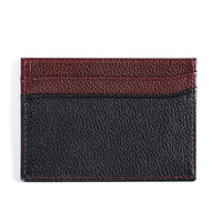 Dompet Kartu Tipis Anti-RFID Kulit Premium Logo Kustom Mewah, Tempat Kartu Bisnis, Tempat Kartu Hadiah