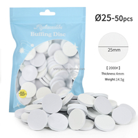 NOUVEAU 50pcs 20mm 25mm 1000 #2000 # Lime à ongles manucure et pédicure Disque tampon rond Éponge à ongles