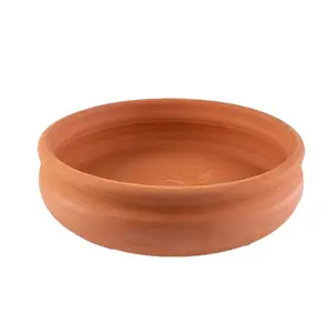 Handmade Cookware Terracotta Clay Pan Plate Unglazed Clay Pot for Cooking Mexican Indian Korean Dishes