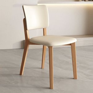 Sillas de Comedor de Madera Minimalistas de Estilo Nórdico con Respaldo, Muebles Modernos para Comedor L111 - Product Image 3