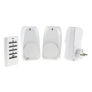 Outdoor Rf Draadloze Radio Bestuurbare Afstandsbediening Socket 3Pcs Socket Met 1 Afstandsbediening