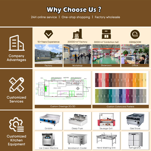 JINLIJING Imbisswagen, Bar Mobile, Grill BBQ, Remorque Alimentaire avec Porche Entièrement Équipée, Rôtissoire à Poulet, Four à Pizza, <span class=keywords><strong>Camion</strong></span> Alimentaire - Product Image 6
