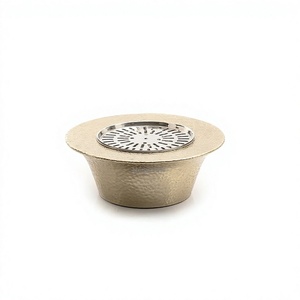 Chauffe-théière en aluminium couleur or de qualité supérieure, forme ronde, chauffe-théière Dallah pour événements de mariage - Product Image 1