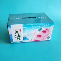 Petite valise de style coffret cadeau avec poignée de transport, carton pliable, impression personnalisée, boîte en carton ondulé écologique, boîte à main