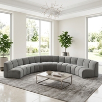 Ensemble de canapés confortables en peluche pour l'intérieur, mobilier de maison, collection de tissus d'ameublement design