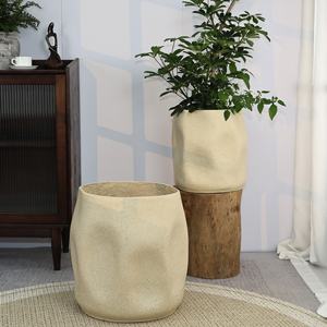 <span class=keywords><strong>Pot</strong></span> <span class=keywords><strong>de</strong></span> fleurs créatif <span class=keywords><strong>de</strong></span> style nordique irrégulier, grand format pour salon, intérieur, pour Alocasia, Black King, Rubber Tree YX110 - Product Image 2