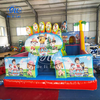 Chien de divertissement pour enfants gonflable commercial, saut d'air, château gonflable coulissant pour enfants, trampoline de parc gonflable