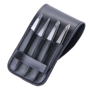 Juego de 4 Pinzas Profesionales para Cejas de Acero Inoxidable con Estuche, Logotipo Personalizado, Duraderas, Ecológicas, Ligeras, Puntiagudas y Antiestáticas - Product Image 1