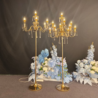 Support lumineux pour centre de table de banquet de mariage, décoration lumineuse pour fête, événement, décoration de mariage, centre de table