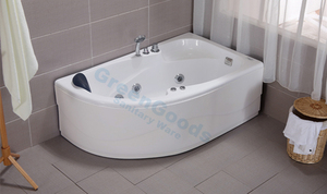 Bañera de hidromasaje de lujo para interiores, bañera de hidromasaje, acrílico blanco azabache, 1500mm, venta CE - Product Image 3