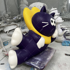 Escultura de Pared de Gato de Fibra de Vidrio, Figura de Animal Hecha a Mano para Decoración de Tiendas de Mascotas - Product Image 2