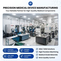 Composants de tarauds orthopédiques en acier inoxydable usinés CNC de précision, conformes ISO 13485, pour instruments chirurgicaux OEM