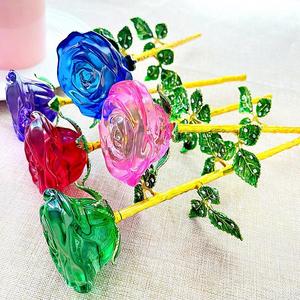 Elegante Decoración de Rosa de Cristal para el Día de San Valentín y Más - Idea de Regalo Personalizada Hecha a Mano para Ella - Product Image 3