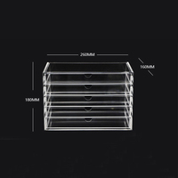 Boîte en acrylique transparente avec tiroirs, vitrine de présentation, boîte de rangement, organisateur de rangement en acrylique avec tiroirs