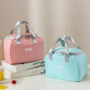 Bolsa Térmica <span class=keywords><strong>Personalizada</strong></span> Ecológica, Lonchera <span class=keywords><strong>Infantil</strong></span> Portátil para 2 Personas, Multifuncional, Color Sólido, Oxford Impermeable - Product Image 4