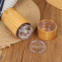 Tube vide rechargeable en bambou pour déodorant, baume, shampoing et lotion, format 30g, 50g, 75g, à mécanisme rotatif, vente en gros