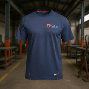 Ttake T-shirt à manches courtes bleu XL Performance Fit Workwear - Product Image 3