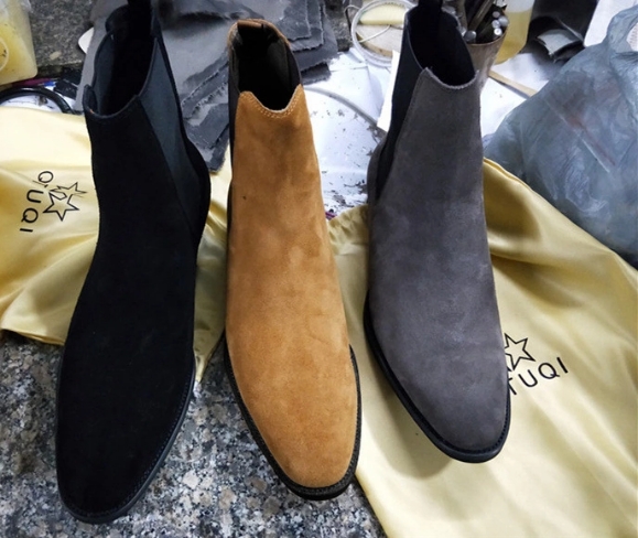 zapatos de estilo británico Botas de piel auténtica para mujer inf zapatos de estilo británico Botas de piel auténtica para mujer inf