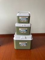Ensemble de glacières isothermes portables en plastique 5L+13L+26L avec poignée pour le camping en plein air et le stockage alimentaire