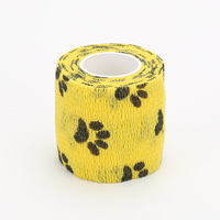 Bandage auto-adhésif jetable Bandage élastique cohésif Bandage élastique auto-adhésif pour usage animal