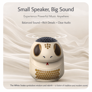 Enceinte sans fil portable Bluetooth en forme de serpent mignon, avec basses riches, petite taille, grand son, cadeau technologique créatif - Product Image 4