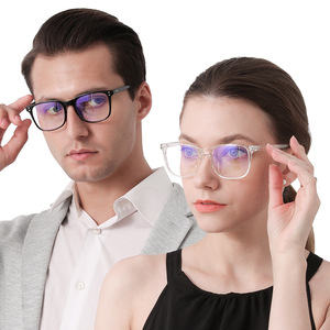 Lunettes anti-lumière bleue carrées transparentes pour femmes, monture intégrale, verres en polycarbonate TR1834, fabrication Wenzhou, montures de lunettes tendance - Product Image 2