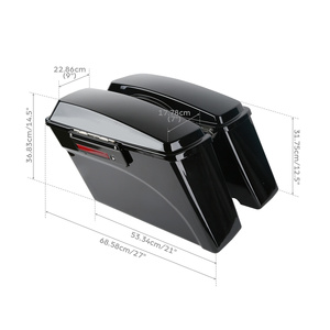 Sacoches rigides TCMT Vivid compatibles avec <span class=keywords><strong>Harley</strong></span> Touring Road King Street Electra Glide Ultra 1994-2013, sacoches latérales pour bagages - Product Image 2