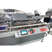 JDZ-2002 2 couleurs 5 m/Min haute vitesse rouleau à rouleau machine de sérigraphie pour ruban de satin polyester, papier